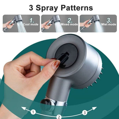 PowerDusch | Multifunktionales Hochdruck Duschkopf-Set