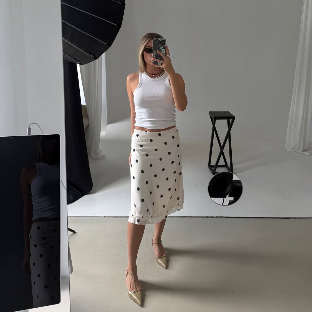 Lulu | Midi Rock Mit Polka Dots