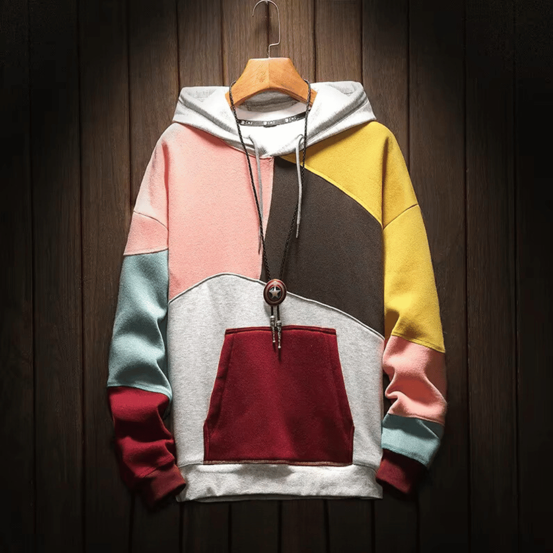 Arlo - Oversized patchwork-hoodie