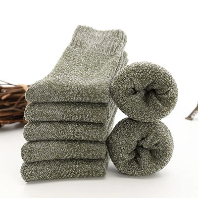 50% Rabatt | ThermoSocks™ – 5 Paar Thermosocken aus dicker Wolle