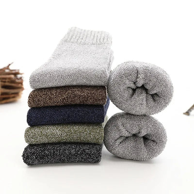 50% Rabatt | ThermoSocks™ – 5 Paar Thermosocken aus dicker Wolle