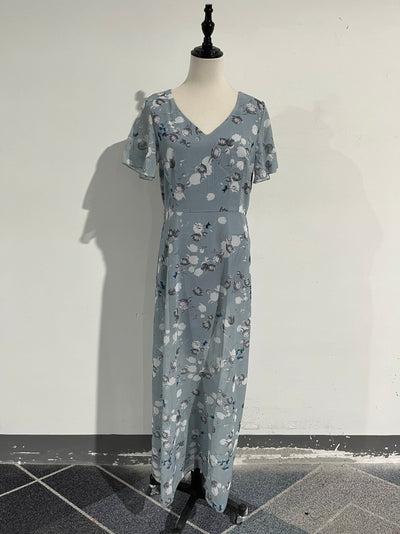 Formelles Damen-Maxikleid mit Blumenprint für Hochzeitsgast