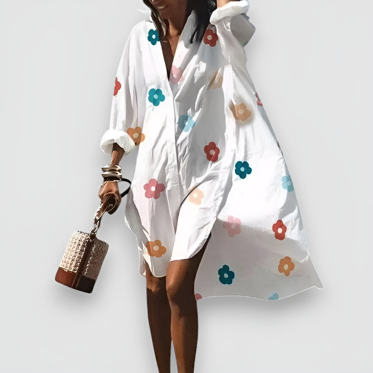 Kleid mit Print | Lockerer Schnitt | Sommerlicher Flair