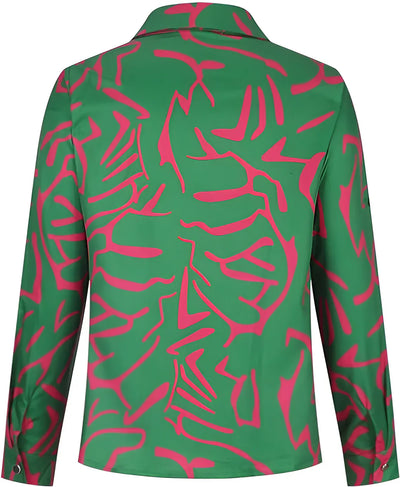 Bluse mit Print | Hemdkragen | Elegante Ausstrahlung