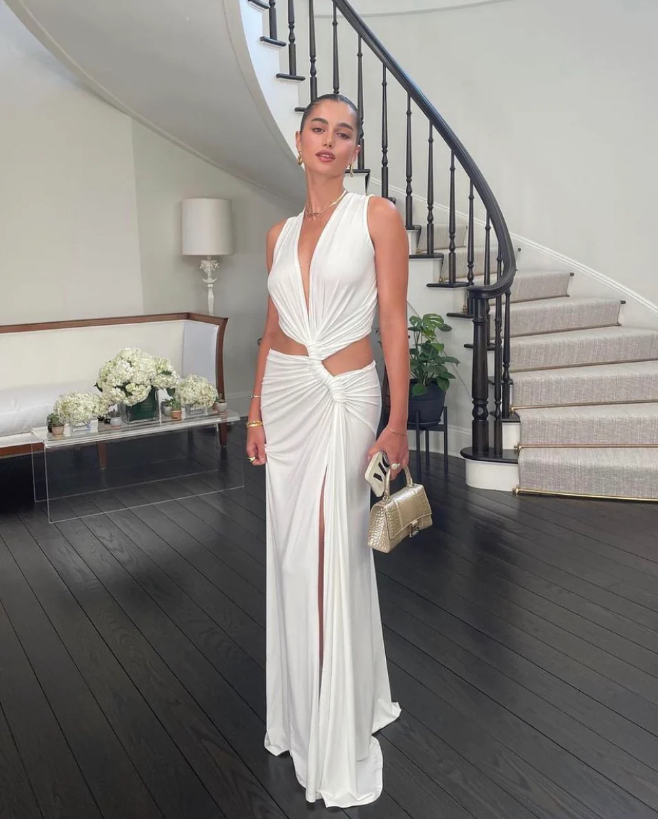 Sommer Front Krawattenkleid