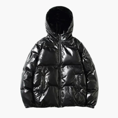 Metallic Winter Pufferjacke für Herren