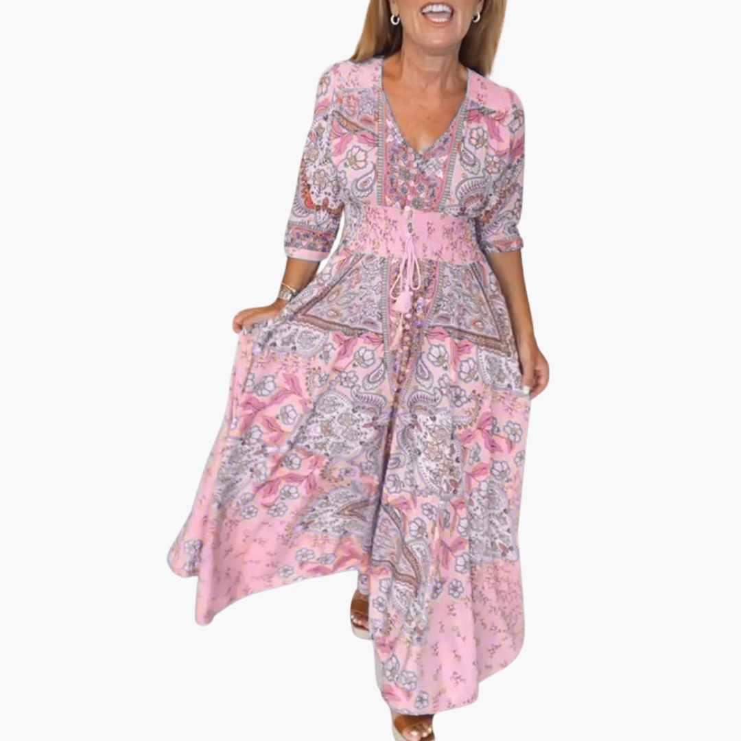 Andrea | Bohemian Flow Maxikleid