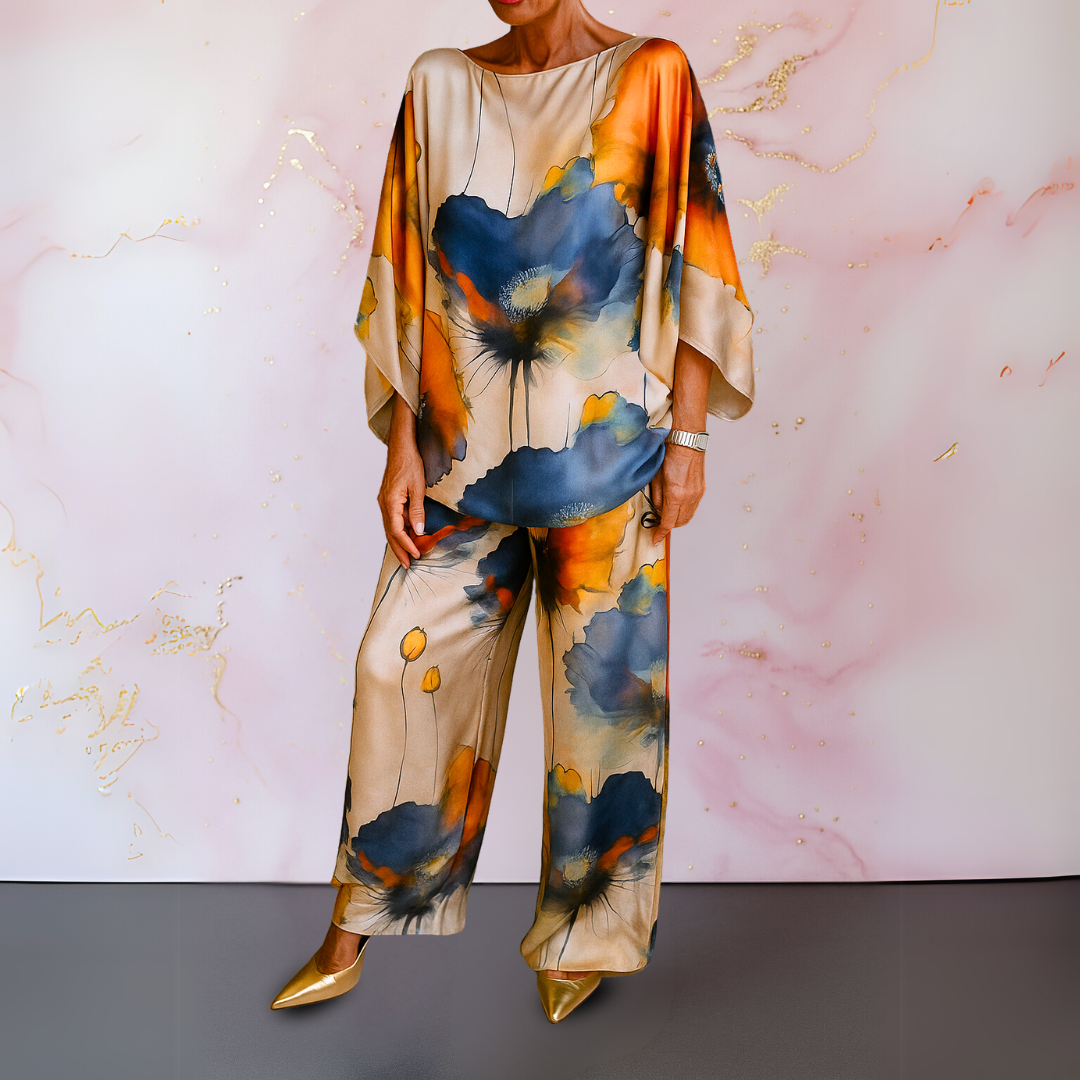 Moniek™ | Satin Zweiteiliges Damenset