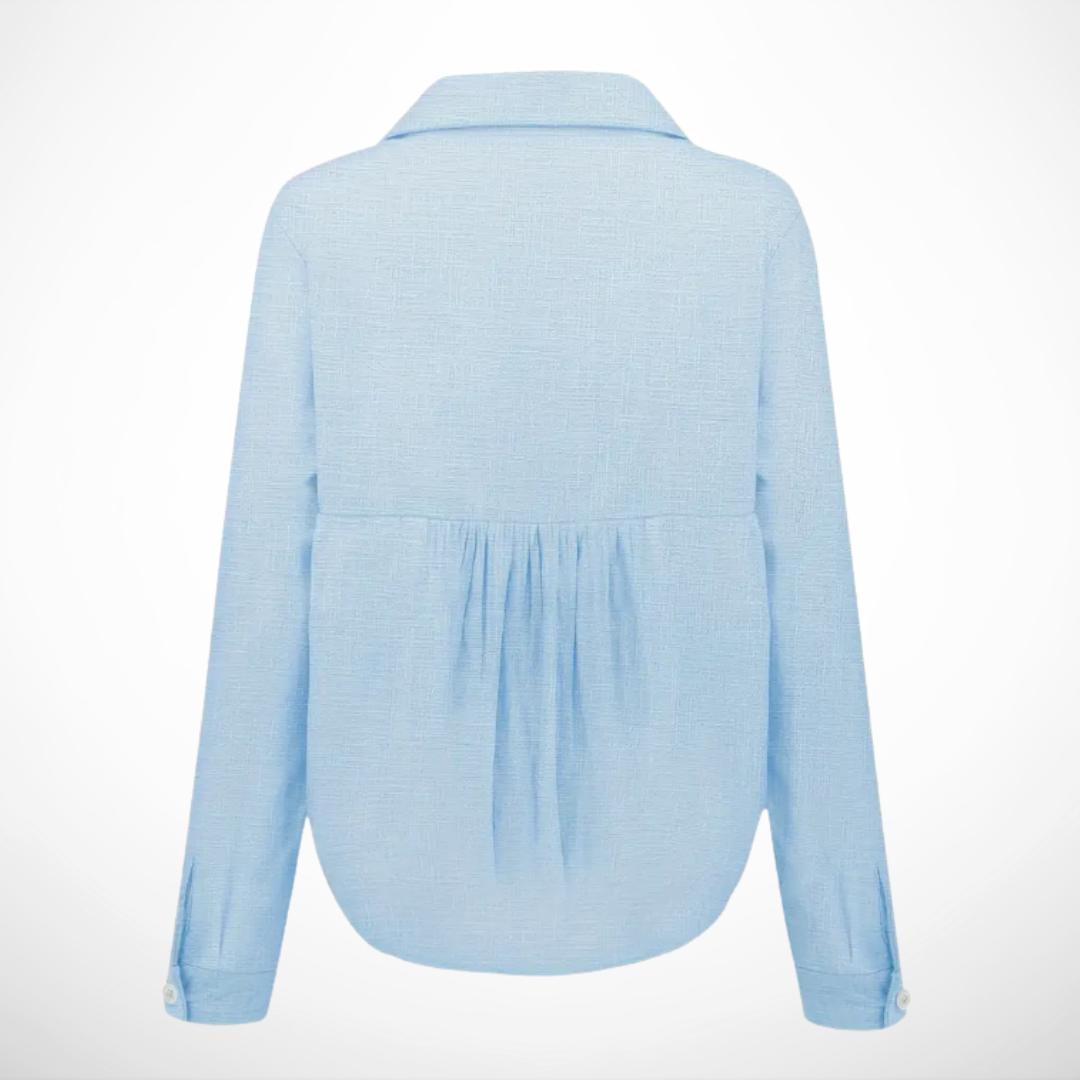Bluse aus Leinen | Umlegekragen | Luftig & Zeitlos