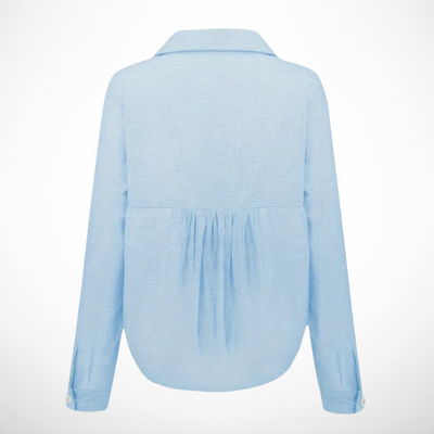 Bluse aus Leinen | Umlegekragen | Luftig & Zeitlos