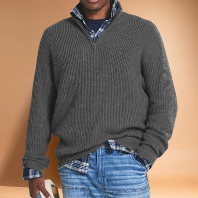 Hugo | Gestrickter Pullover mit Reißverschluss