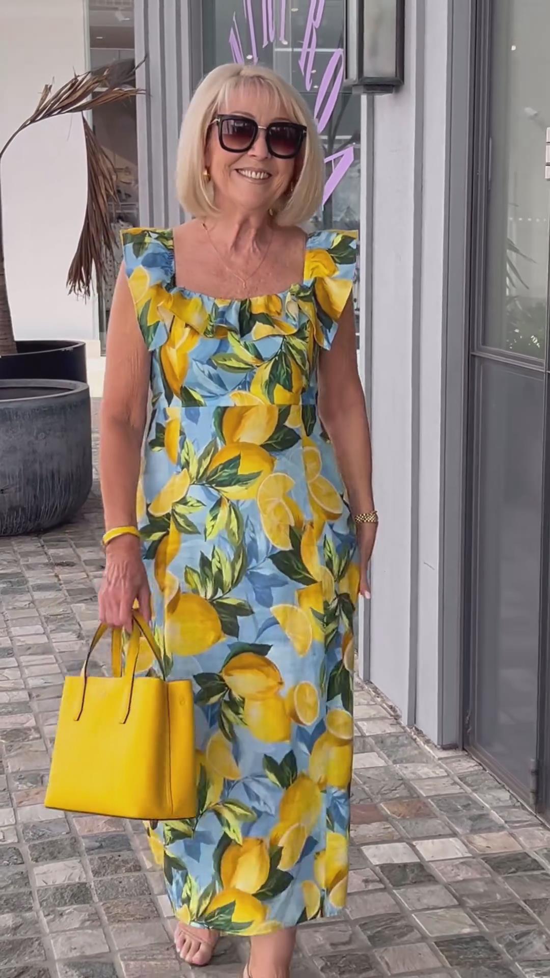 Limone – Sommerkleid mit Zitronenprint