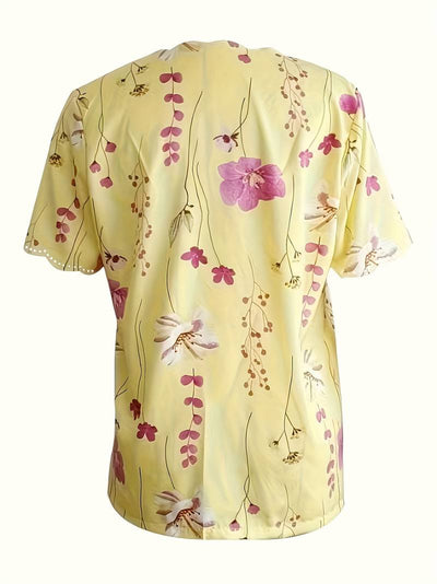 Karina - Blusen mit Blumendruck Frühlingshafte Eleganz
