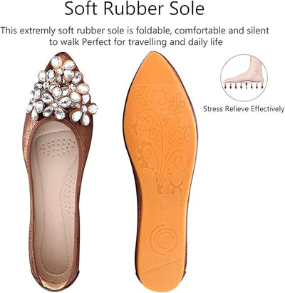 Chinbee - Glamouröse Strass-Ballerinas für Damen