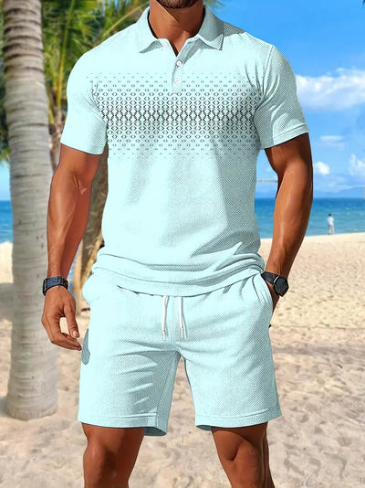 Zackary – Sommer Liches kurzärmliges Zweiteiler Set