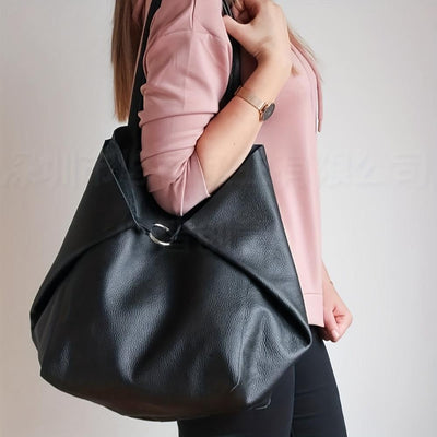 Shopper-Tasche mit Kosmetiktasche | Kunstleder | Minimalistisches Design