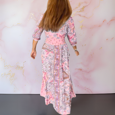 Fashionmoment ™ | Elegantes Sommerkleid mit V-Ausschnitt