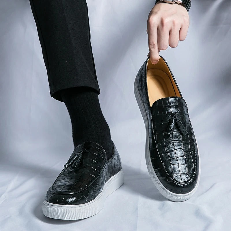 Zyrus - Herren Leder Loafers Elegant Bequem