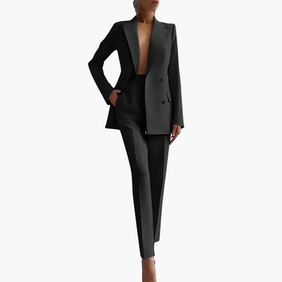 Elegantes Damen Blazer-Ensemble - Taillierter Schnitt mit Hose