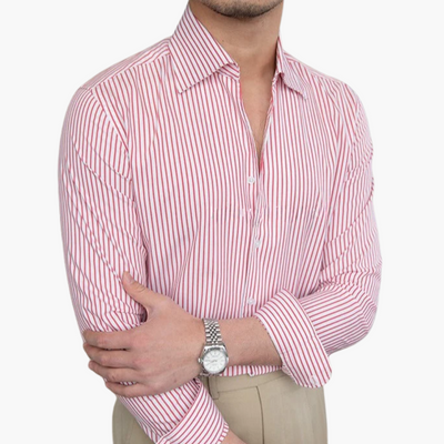 Old Money Herren - Hemd mit klassischem Streifenmuster