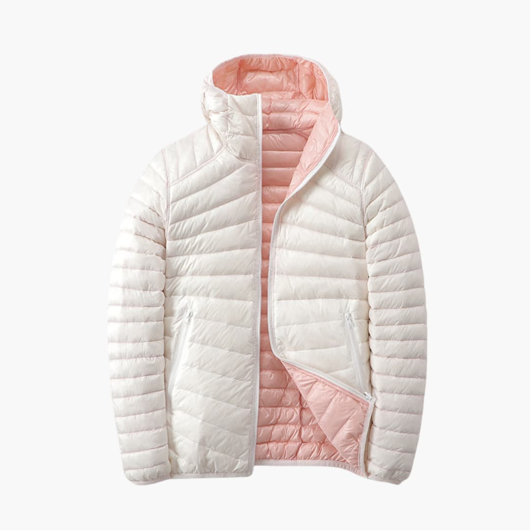 Damen Steppjacke mit Kapuze und Wendefunktion