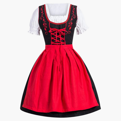 Traditionelles Dirndl mit Schürze für Damen - Oktoberfest 2025