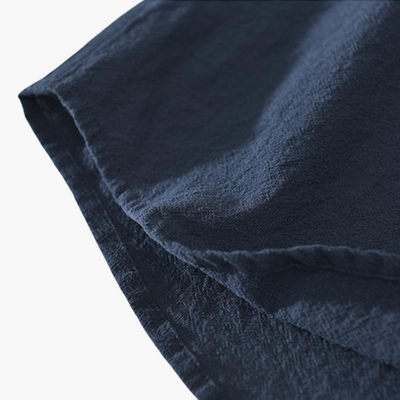 Leichtes Kurzarm-Hemd Herren - mit Stehkragen, sommerlich