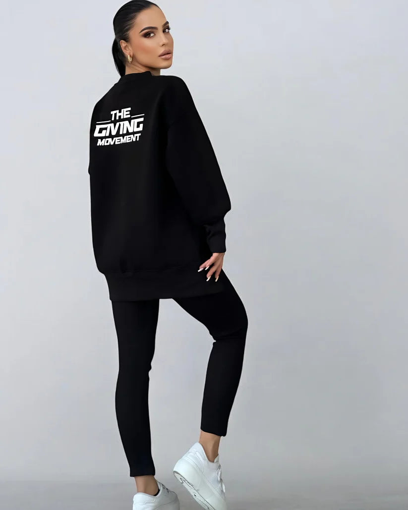 Zweiteiler mit Oversize-Sweatshirt | Schmale Hose | Urbaner Streetstyle