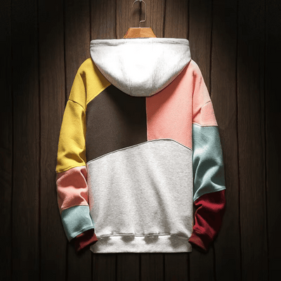 Arlo - Oversized patchwork-hoodie