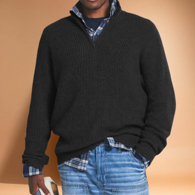 Hugo | Gestrickter Pullover mit Reißverschluss