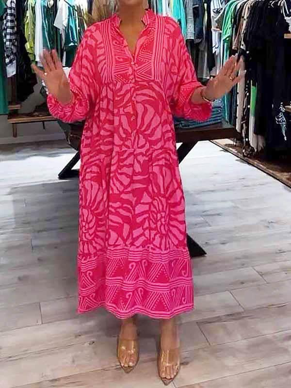 Amara™ - Müheloses V-Ausschnitt Midi-Kleid