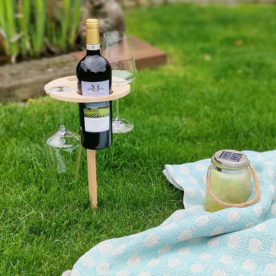 Picky™ | Faltbarer Picknicktisch mit Weinhalter