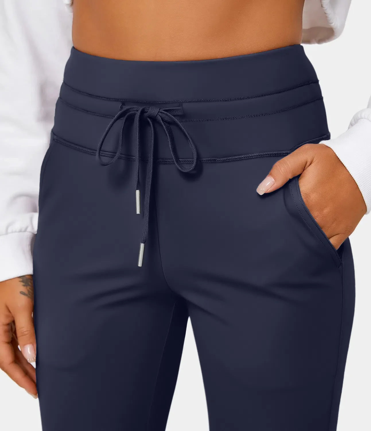 Yogahose | Mit Seitentasche und Kordelzug