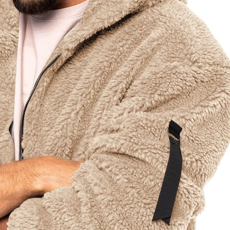 Sebastian - gemütlicher herbst/winter windbreaker mit kapuze für herren