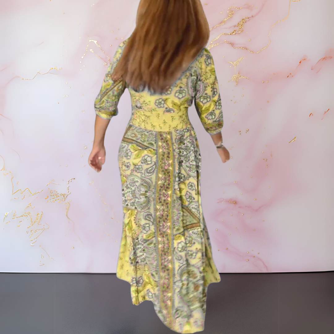 Fashionmoment ™ | Elegantes Sommerkleid mit V-Ausschnitt