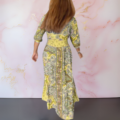 Fashionmoment ™ | Elegantes Sommerkleid mit V-Ausschnitt