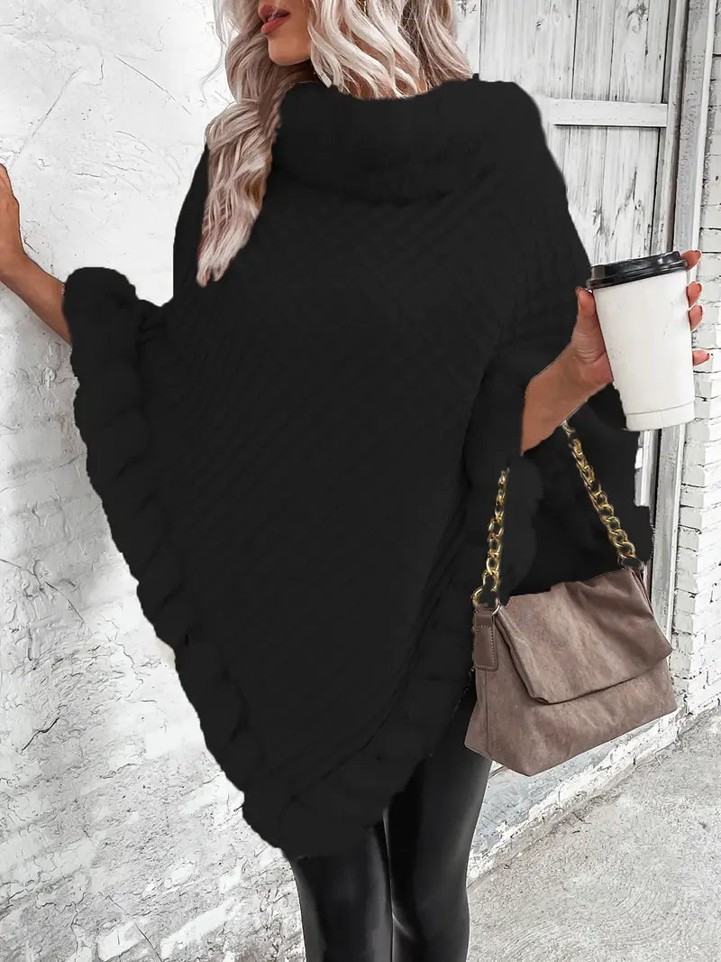 FurWarm™ - Luxuriöser Warmer Pullover mit Pelzbesatz