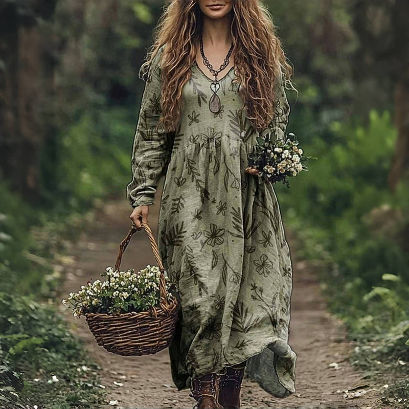 Martha™ – Vintage-Kleid mit Blumenmuster