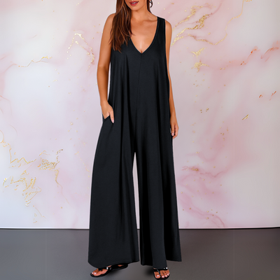 Fashionmoment™: Trendiger  Jumpsuit mit weitem Bein