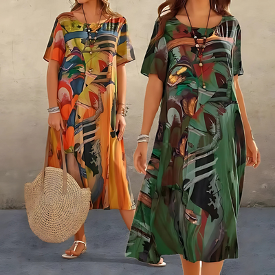 Annelies | Bequemes & Feminines Blumen Damenkleid