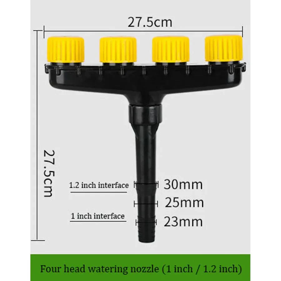 AquaQuad™ – Premium 4-Kopf-Gartenregner