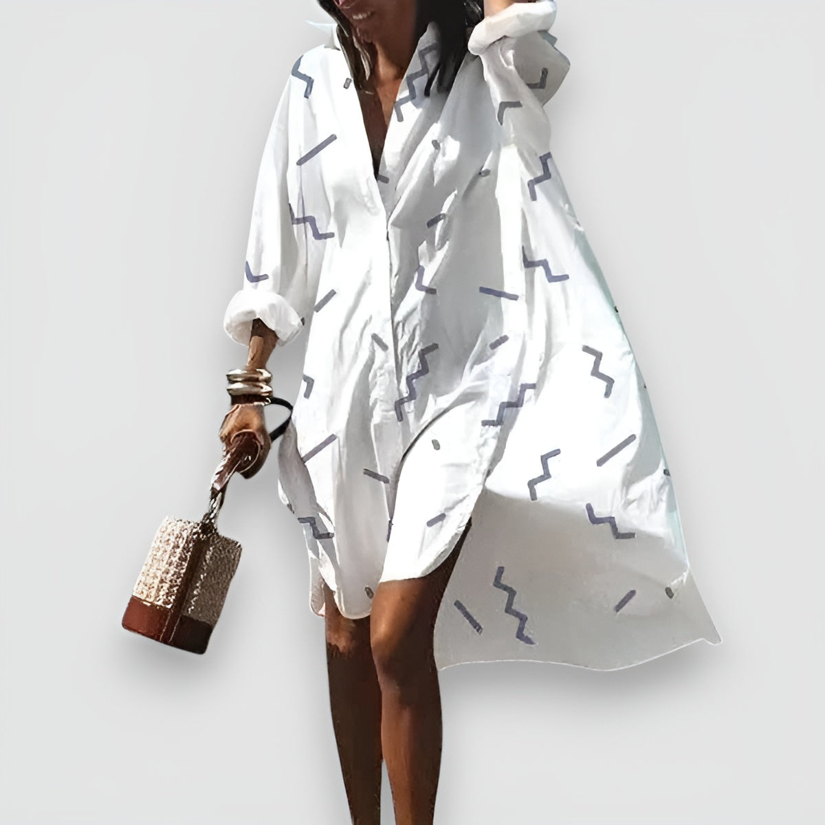 Kleid mit Print | Lockerer Schnitt | Sommerlicher Flair