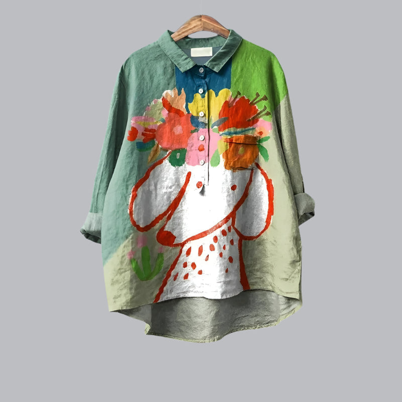 Verena™ | Modische Vintage Bluse