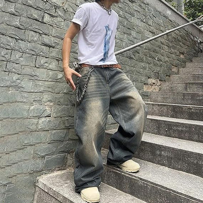 Marcel | Modische Baggy Jeans mit Weitem Bein