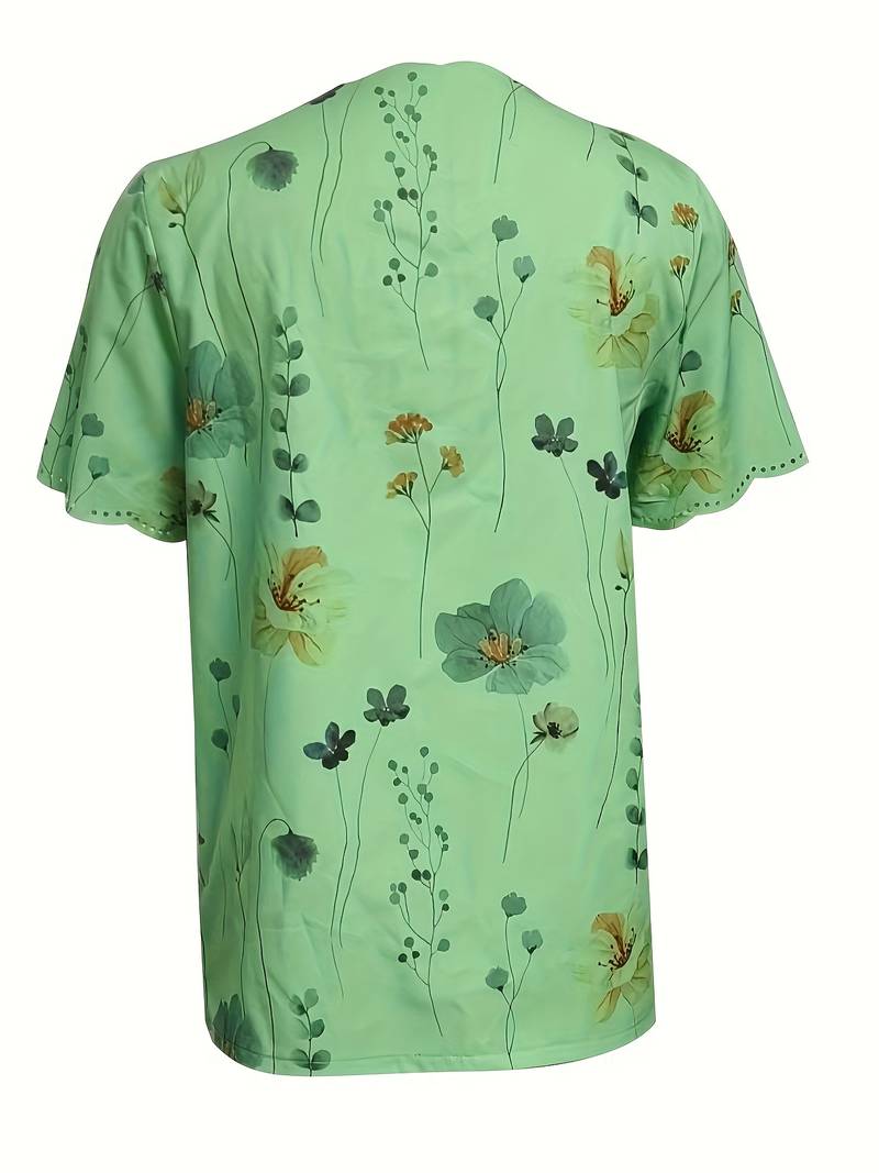 Karina - Blusen mit Blumendruck Frühlingshafte Eleganz