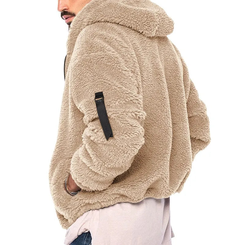 Sebastian - gemütlicher herbst/winter windbreaker mit kapuze für herren