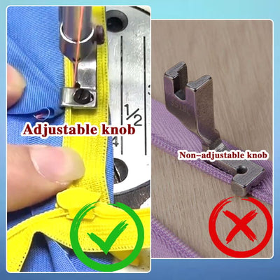 ZipFlex™ | Einstellbarer Reißverschlussfuß Nähmaschine