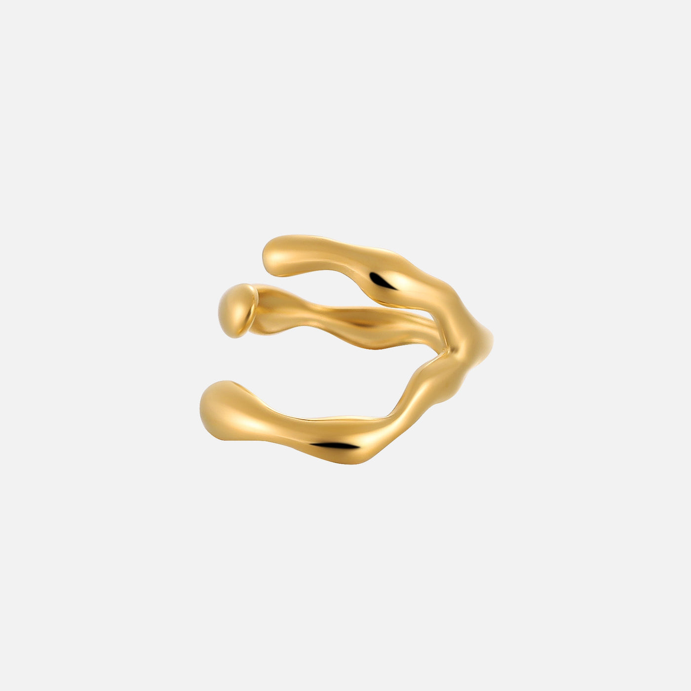 Offener Ring mit Organischem Design – Modern & Elegant