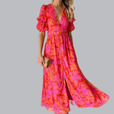 Derana™ | Rose Maxi-Kleid