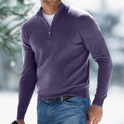 Javier | Vielseitiger Comfort Fit Herren Pullover mit viertel Reißverschluss